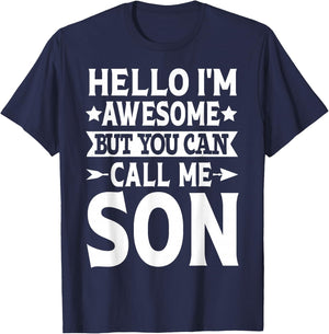 Son Surname Call Me Son Family Team Last Name Son T-Shirt - T-Shirt | Navy