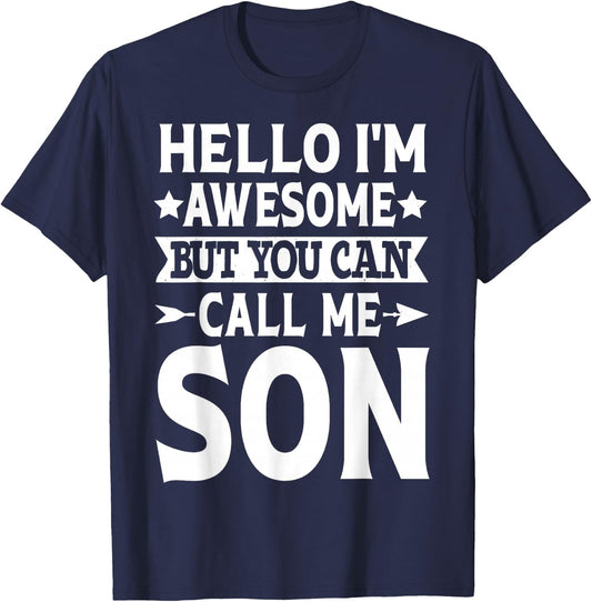 Son Surname Call Me Son Family Team Last Name Son T-Shirt - T-Shirt | Navy