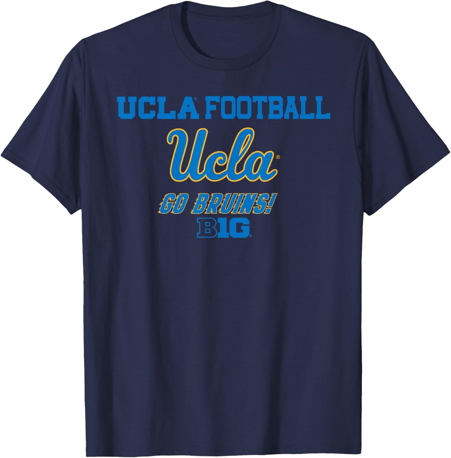 UCLA Bruins Big 10 Football Officially Licensed T-Shirt - T-Shirt | Navy