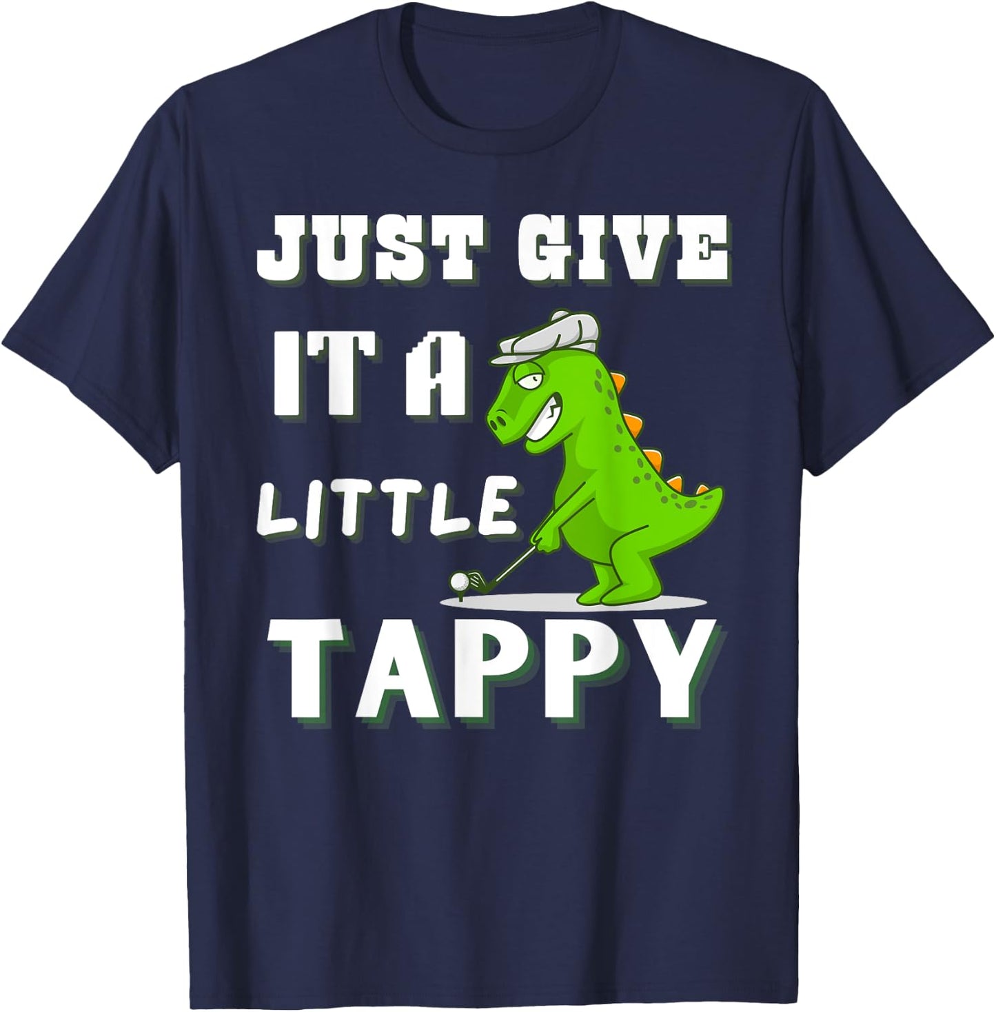 Funny Golf Dinosaur Adult Humor Men or T-Shirt - T-Shirt | Navy