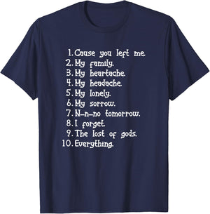 I Forget What Eight Was For Funny Saying Music T-Shirt - T-Shirt | Navy