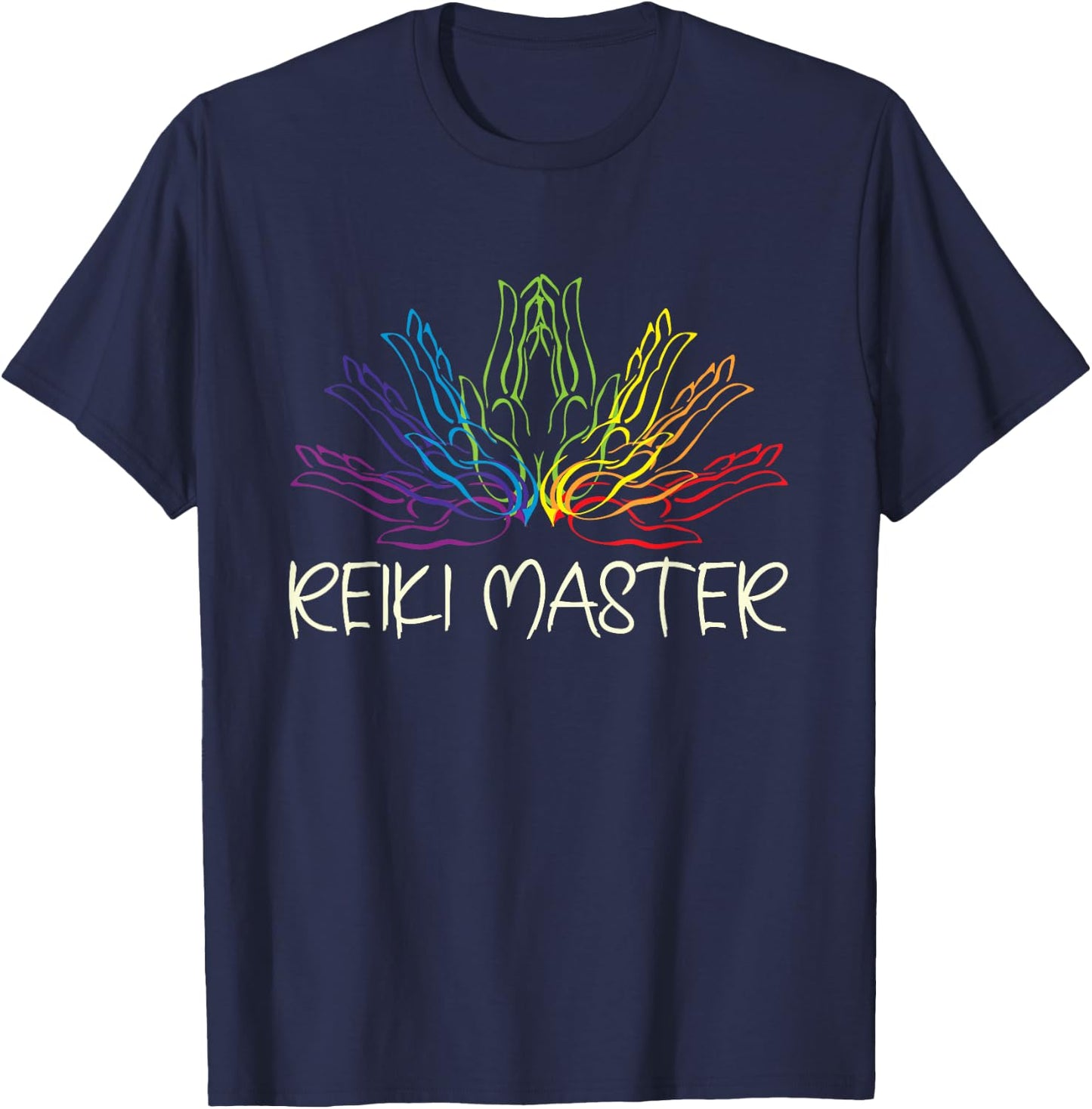 Spiritual Living Energy Healer Reiki Master T-Shirt - T-Shirt | Navy