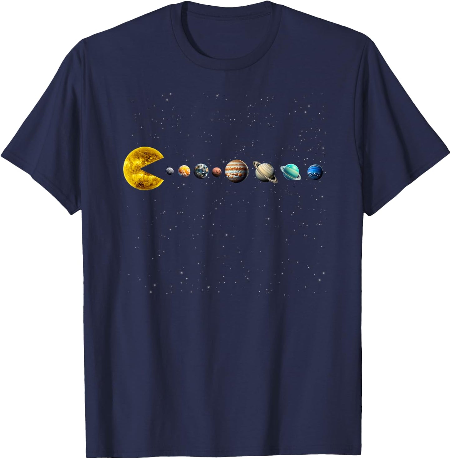 Funny Astronaut Planets gift Video Games astronomy space T-Shirt - T-Shirt | Navy