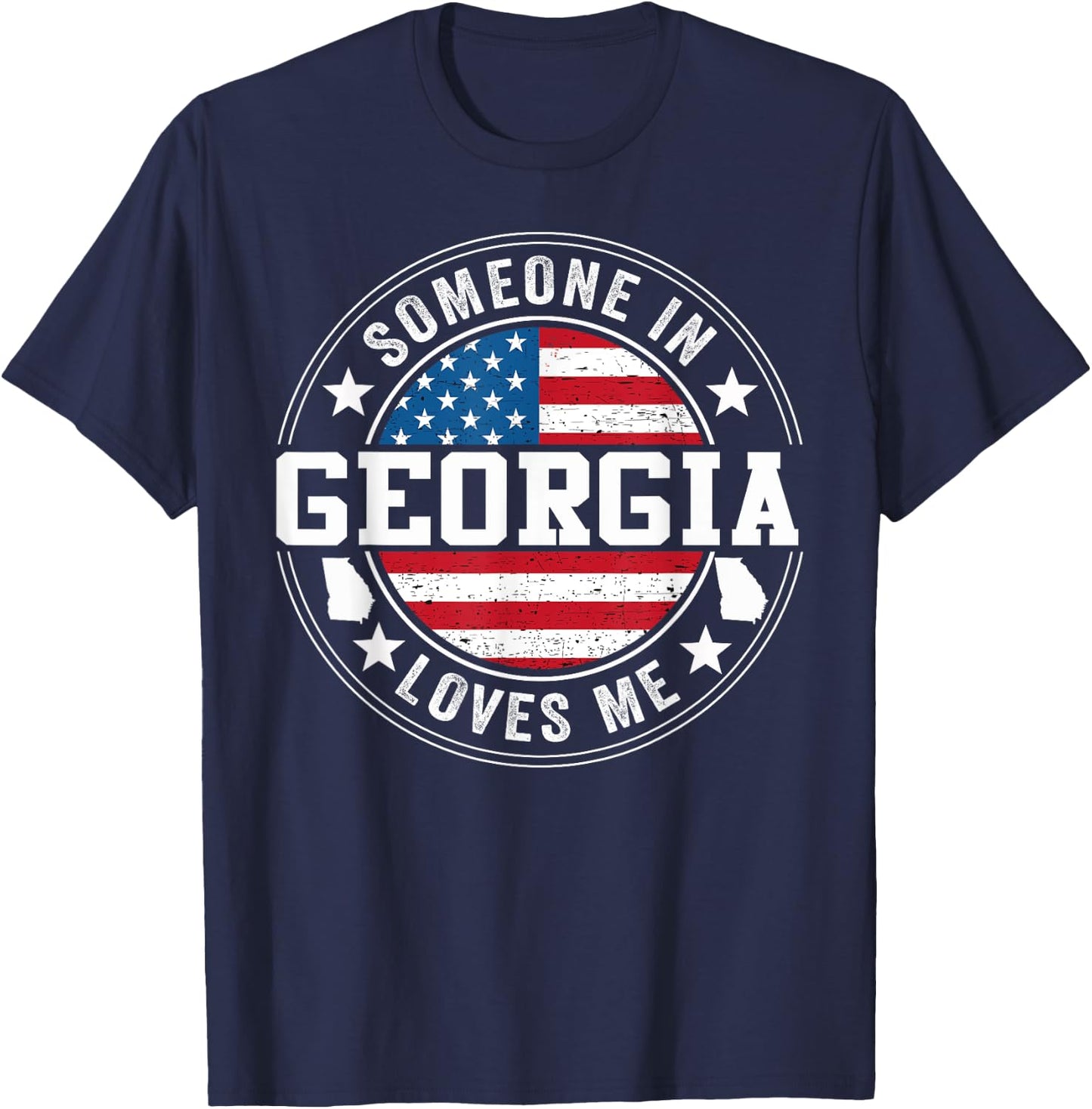 Someone In Georgia Loves Me Atlanta T-Shirt - T-Shirt | Navy