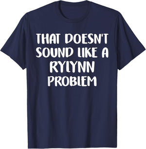 Rylynn Personalized Cute Flower Girls Rylynn Name T-Shirt - T-Shirt | Navy