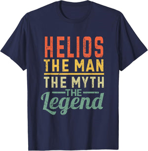Helios The Man The Myth The Legend Name Helios T-Shirt - T-Shirt | Navy