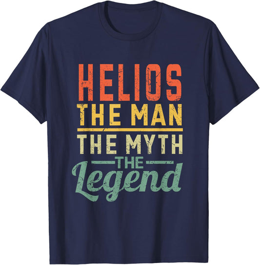 Helios The Man The Myth The Legend Name Helios T-Shirt - T-Shirt | Navy