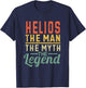 Helios The Man The Myth The Legend Name Helios T-Shirt - T-Shirt | Navy