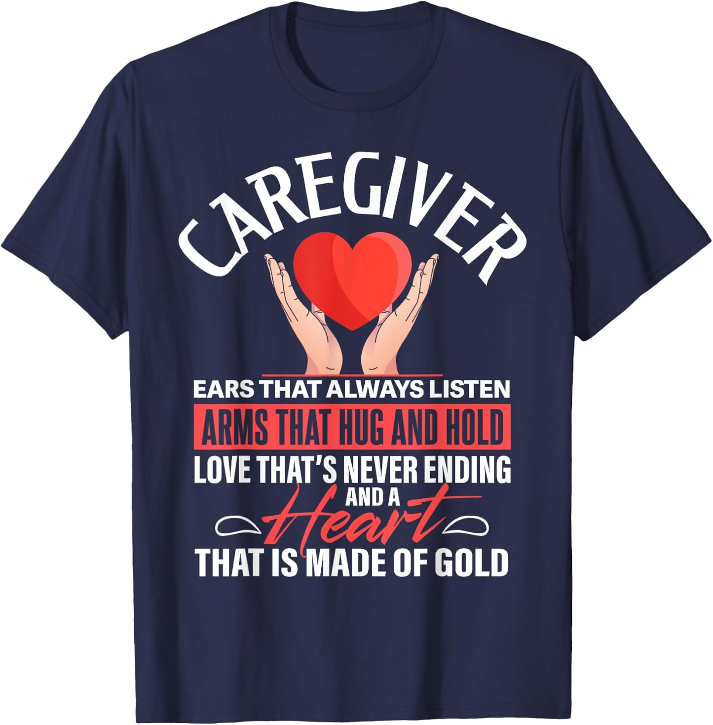 Caregiver Definition Caretaker Nursing Expert Caregiving T-Shirt - T-Shirt | Navy