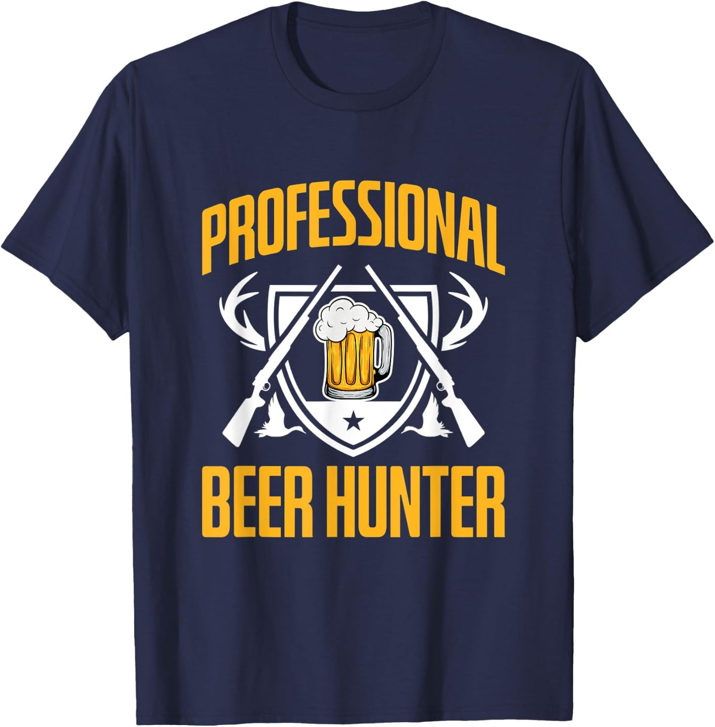 Professional Beerhunter for beer lover and hunter T-Shirt - T-Shirt | Navy