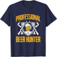 Professional Beerhunter for beer lover and hunter T-Shirt - T-Shirt | Navy