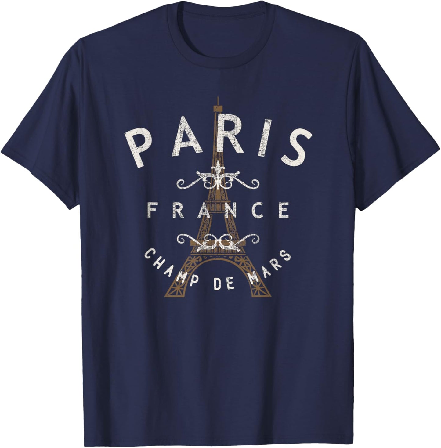 Paris France Vintage T-Shirt - T-Shirt | Navy