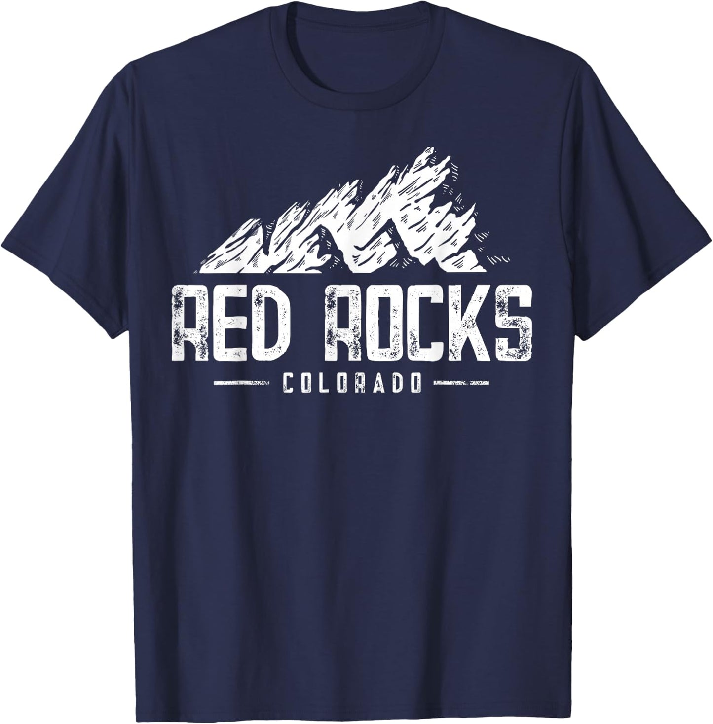 Red Rocks - Morrison Colorado - Visit Red Rocks T-Shirt - T-Shirt | Navy