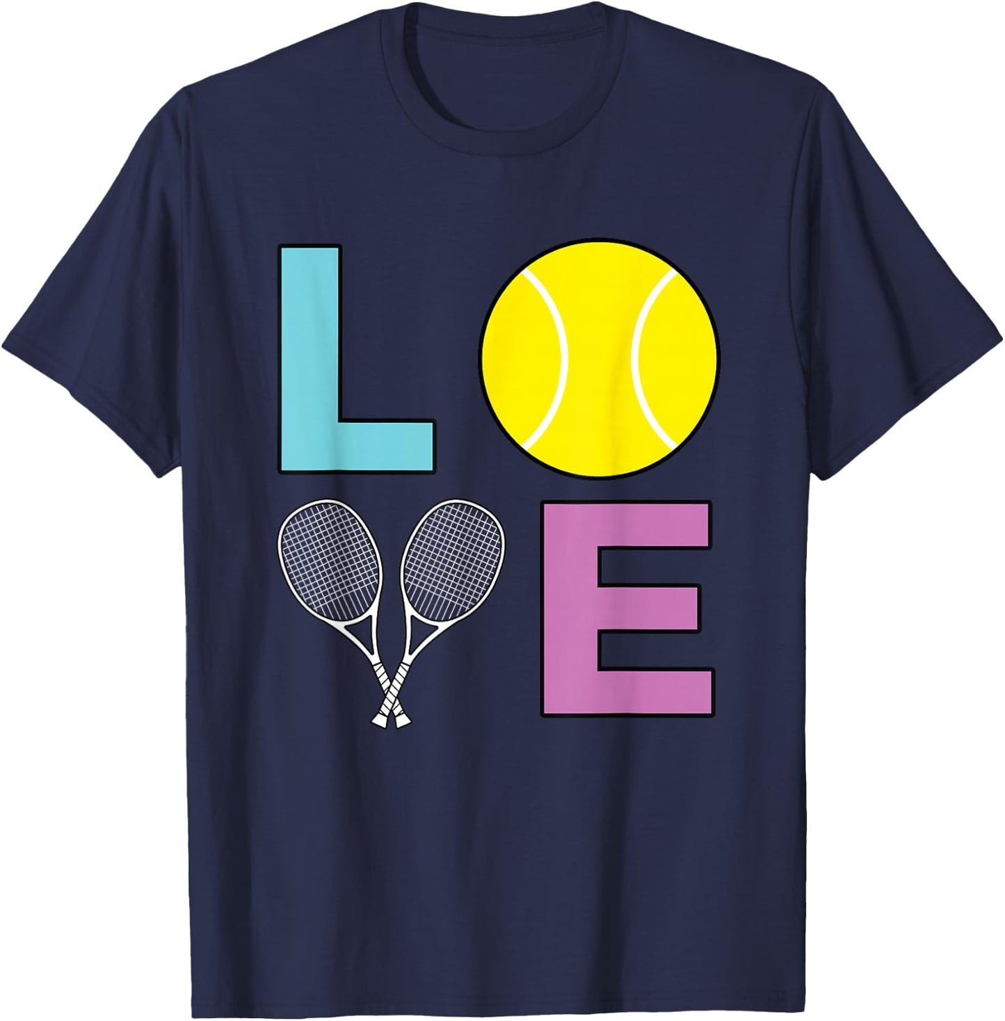 I Love Tennis - Tennis Player Small T-Shirt - T-Shirt | Navy