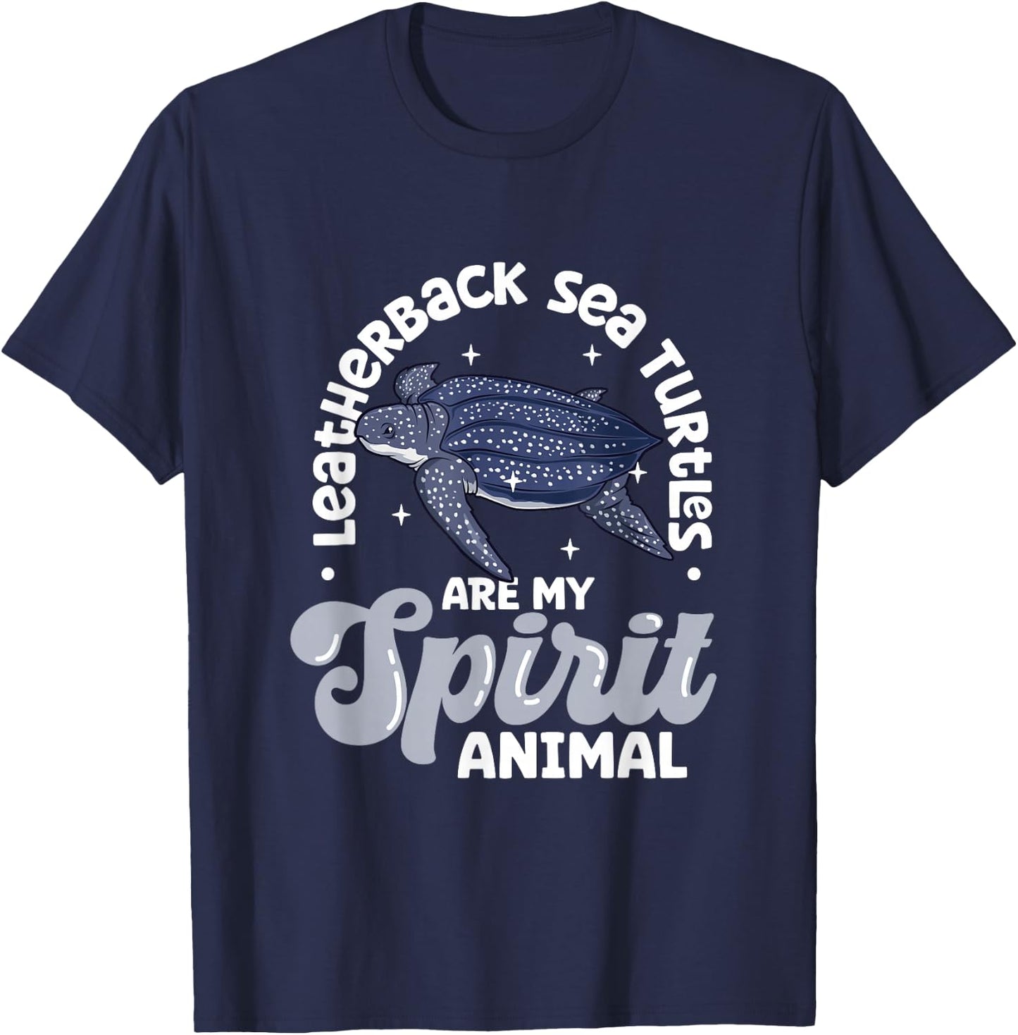 My spirit animal - Leatherback Sea Turtle T-Shirt - T-Shirt | Navy
