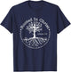 Jesus Cross Pray Bible Verse Christian Rooted In Christ T-Shirt - T-Shirt | Navy