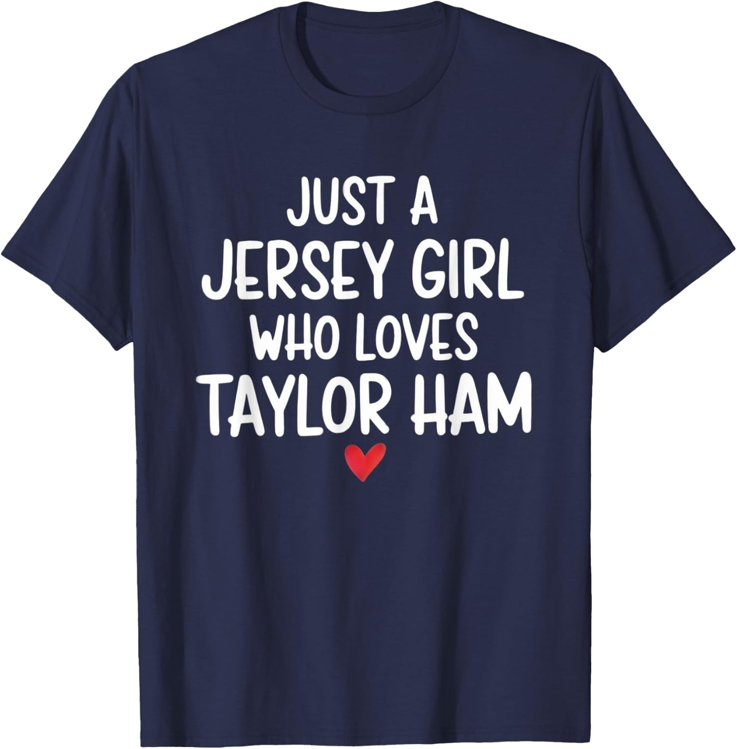 Taylor Ham Shirt - NJ Breakfast Staple Pork Roll Design T-Shirt - T-Shirt | Navy