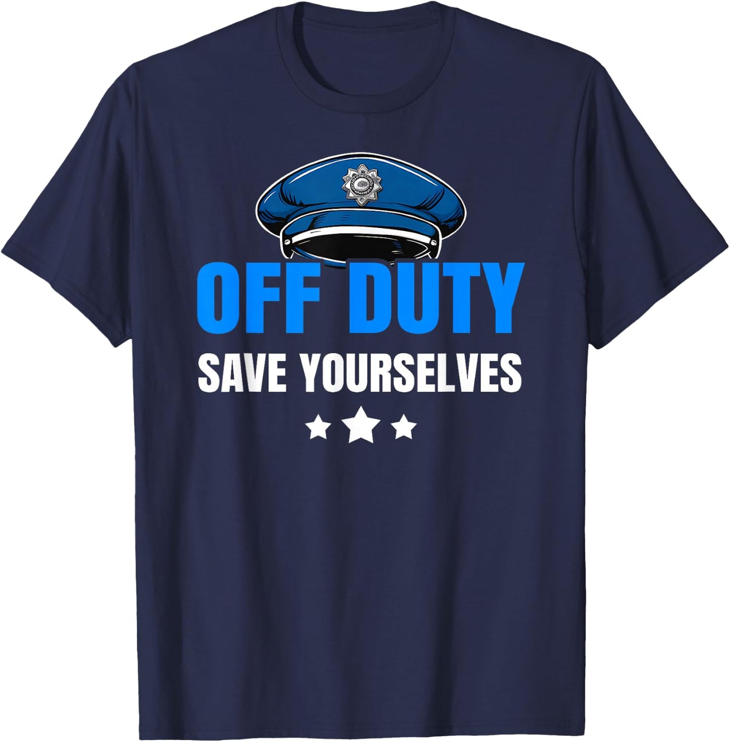 Funny Police Officer Policeman Cop Gift: & T-Shirt - T-Shirt | Navy