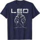 Lion With Muscles Leo Zodiac Workout Gym T-Shirt - T-Shirt | Navy