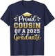 Proud Cousin of a 2025 Graduate Senior Graduation Men Women T-Shirt - T-Shirt | Navy