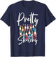 Pretty Sketchy - Funny Adult Coloring Sayings Meme T-Shirt - T-Shirt | Navy