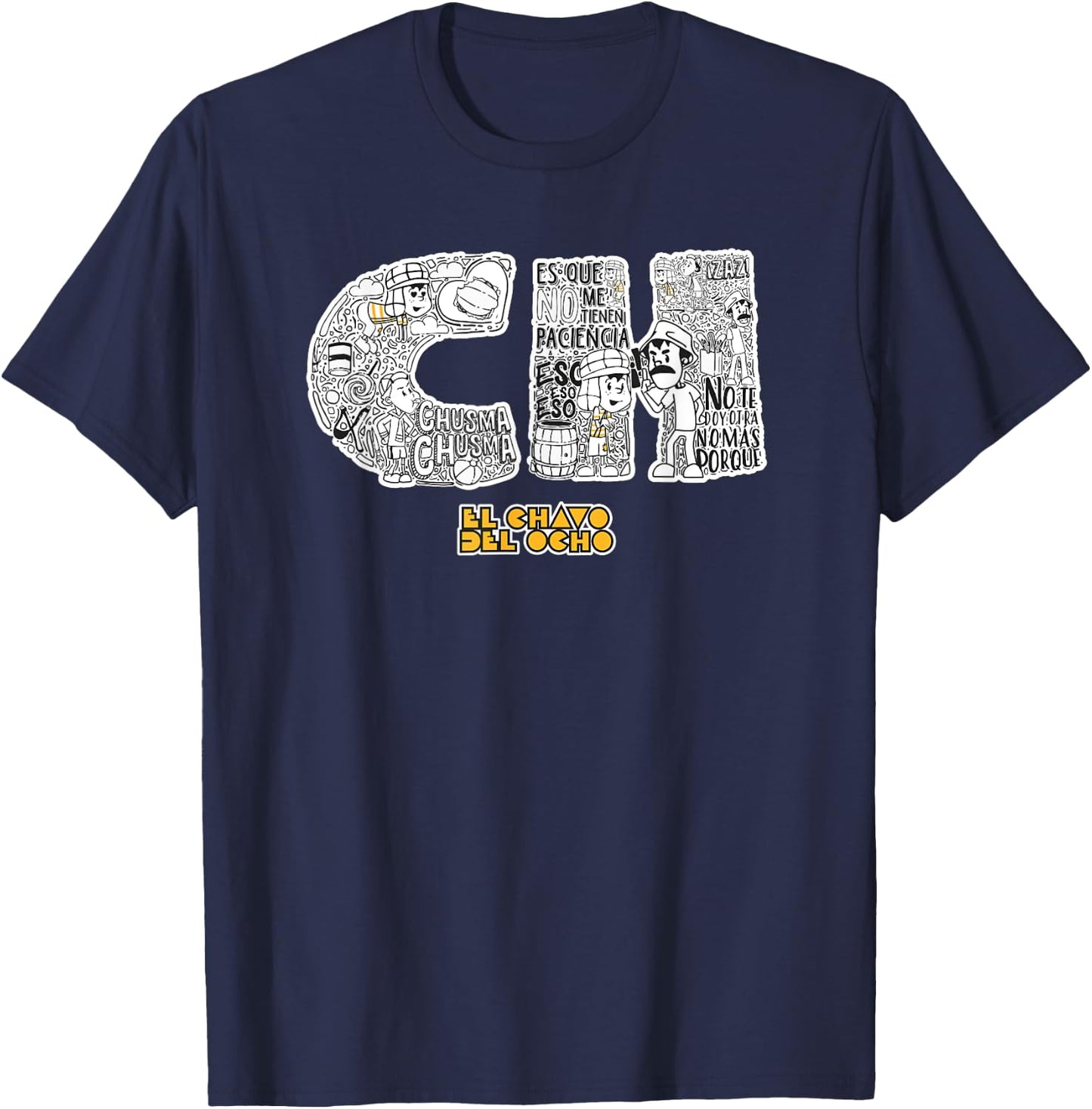 El Chavo - Colorful Desings for Kids, Teen, Women & Men T-Shirt - T-Shirt | Navy