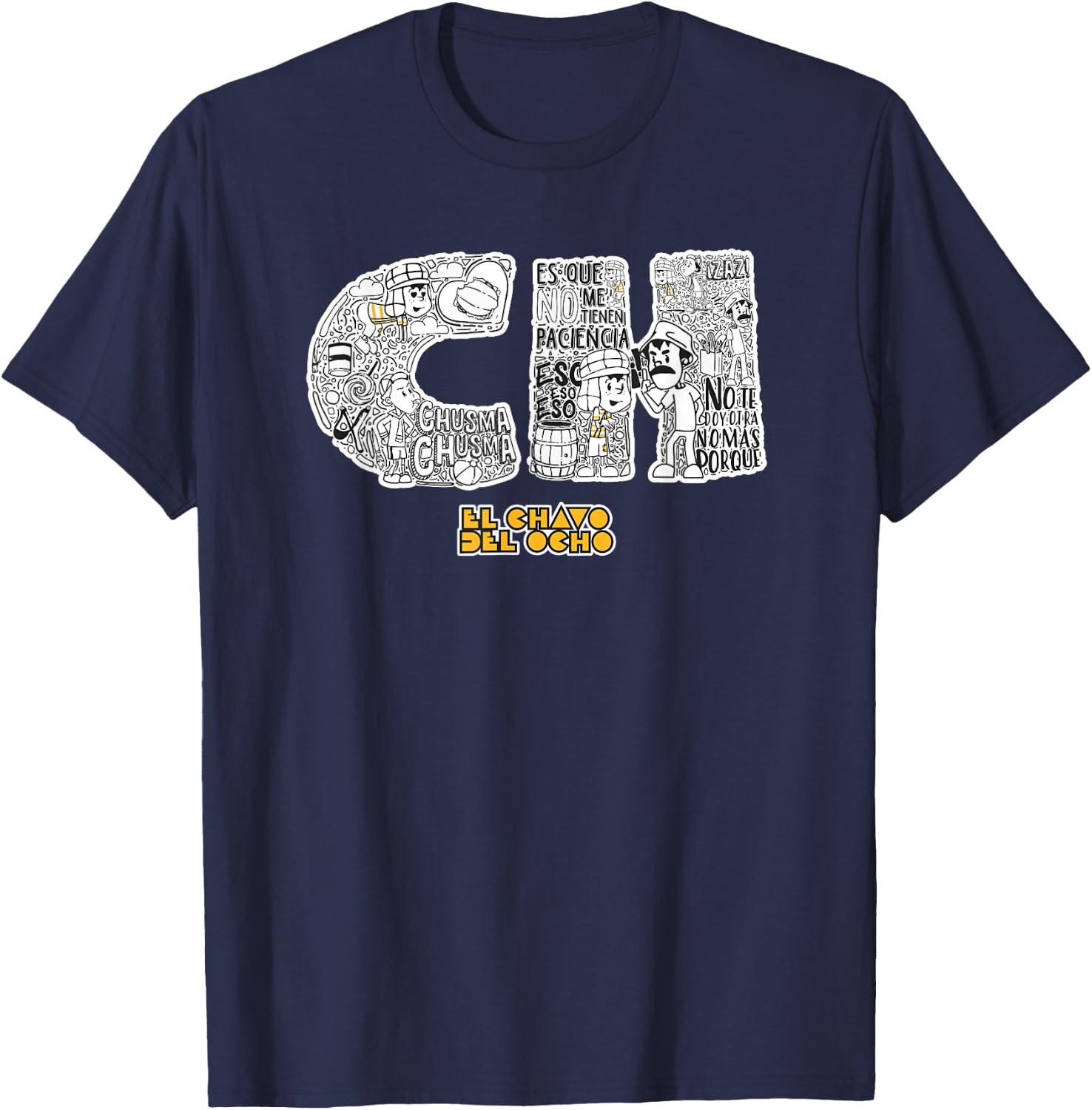 El Chavo - Colorful Desings for Kids, Teen, Women & Men T-Shirt - T-Shirt | Navy