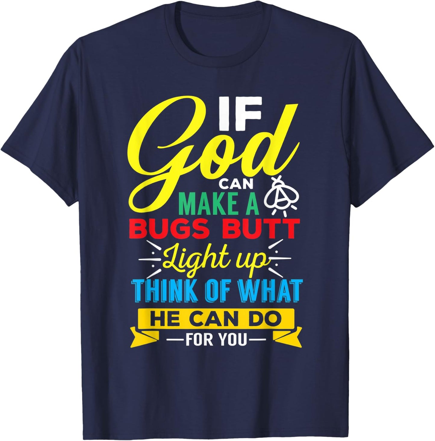 Inspirational Gift , Men, Teens-Funny Jesus T-Shirt - T-Shirt | Navy