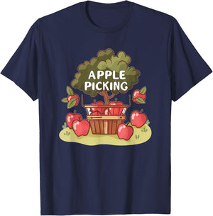 Happy Apple picking Costume for Adults and Kids T-Shirt - T-Shirt | Navy