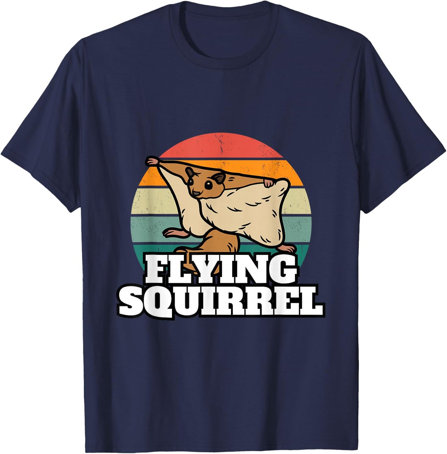 Funny Flying Squirrel Shirt Animal Lover Flying Squirrels T-Shirt - T-Shirt | Navy
