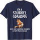 Squirrel Grandma Definition Squirrel Lover Mothers Day T-Shirt - T-Shirt | Navy
