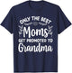 Grandma Art Mom Promoted To Grandmother Grandma T-Shirt - T-Shirt | Navy