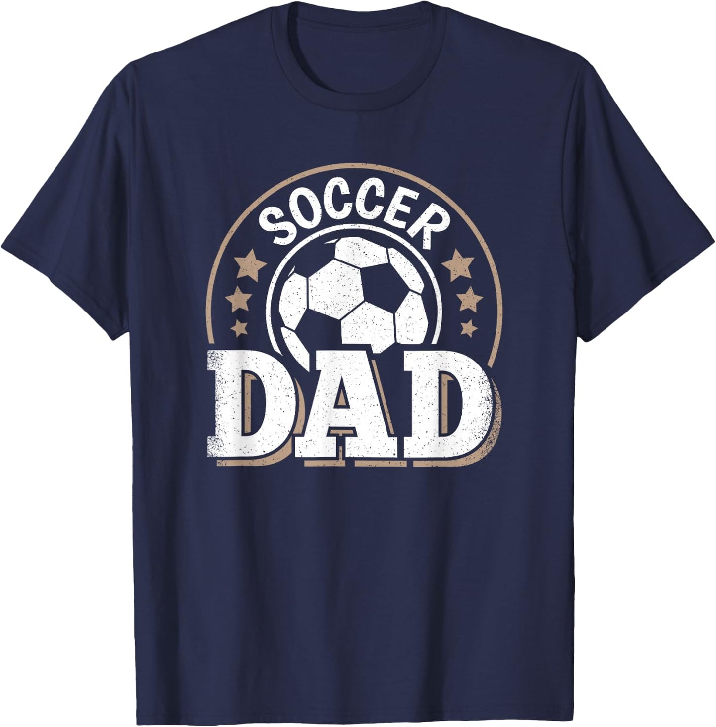 Soccer Dad Soccer Player Son Daughter Funny Soccer Dad T-Shirt - T-Shirt | Navy