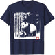 Kawaii Panda Ink Japanese Streetwear Novelty Funny Panda T-Shirt - T-Shirt | Navy