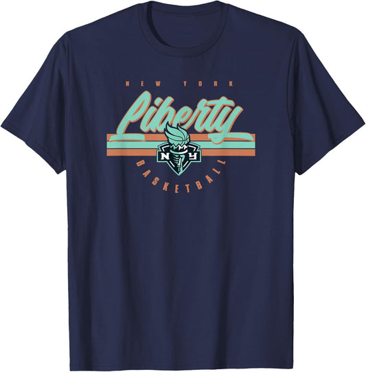 WNBA New York Liberty Off The Bench T-Shirt - T-Shirt | Navy