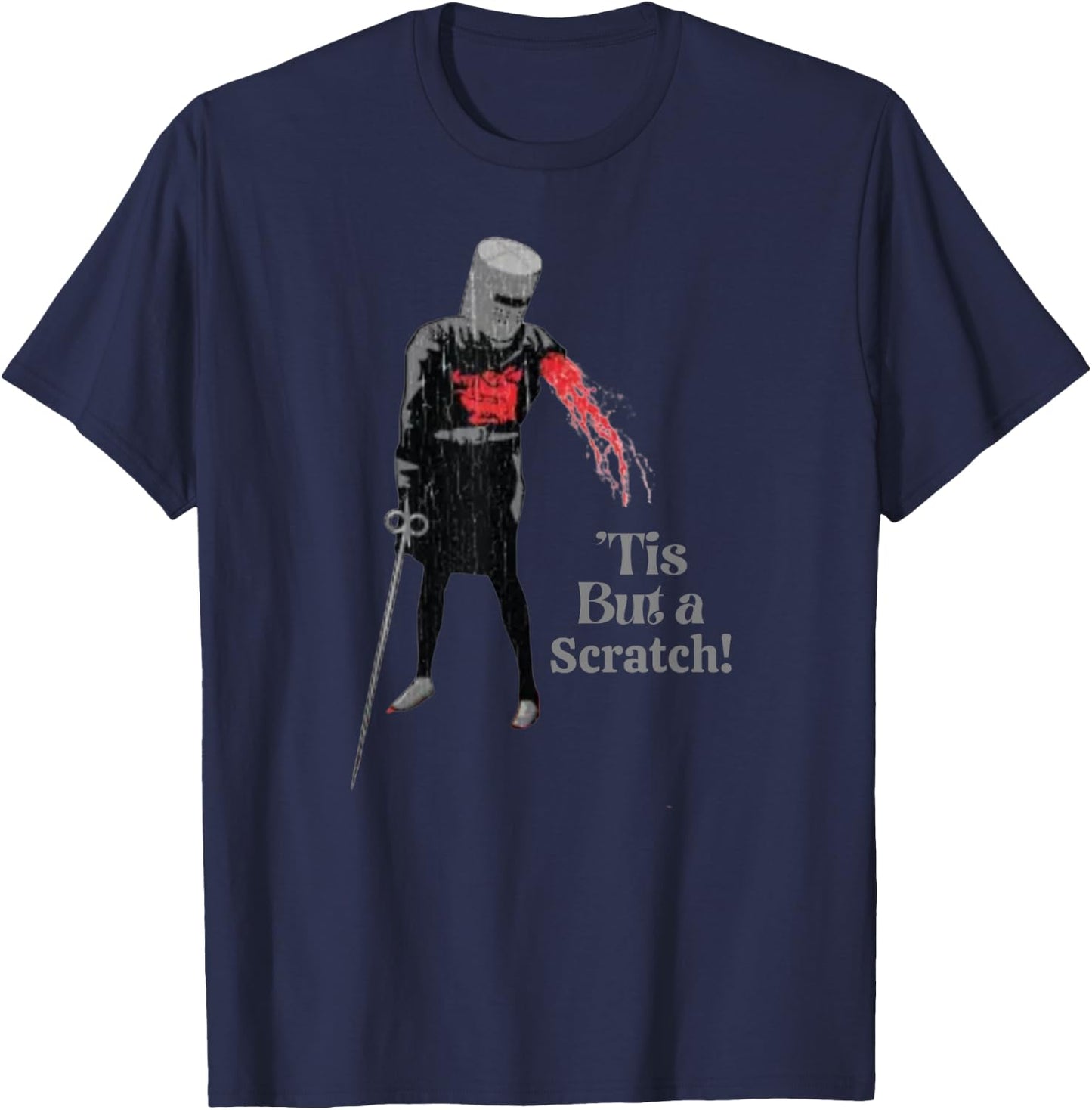 Tis But A Scratch T-Shirt - T-Shirt | Navy