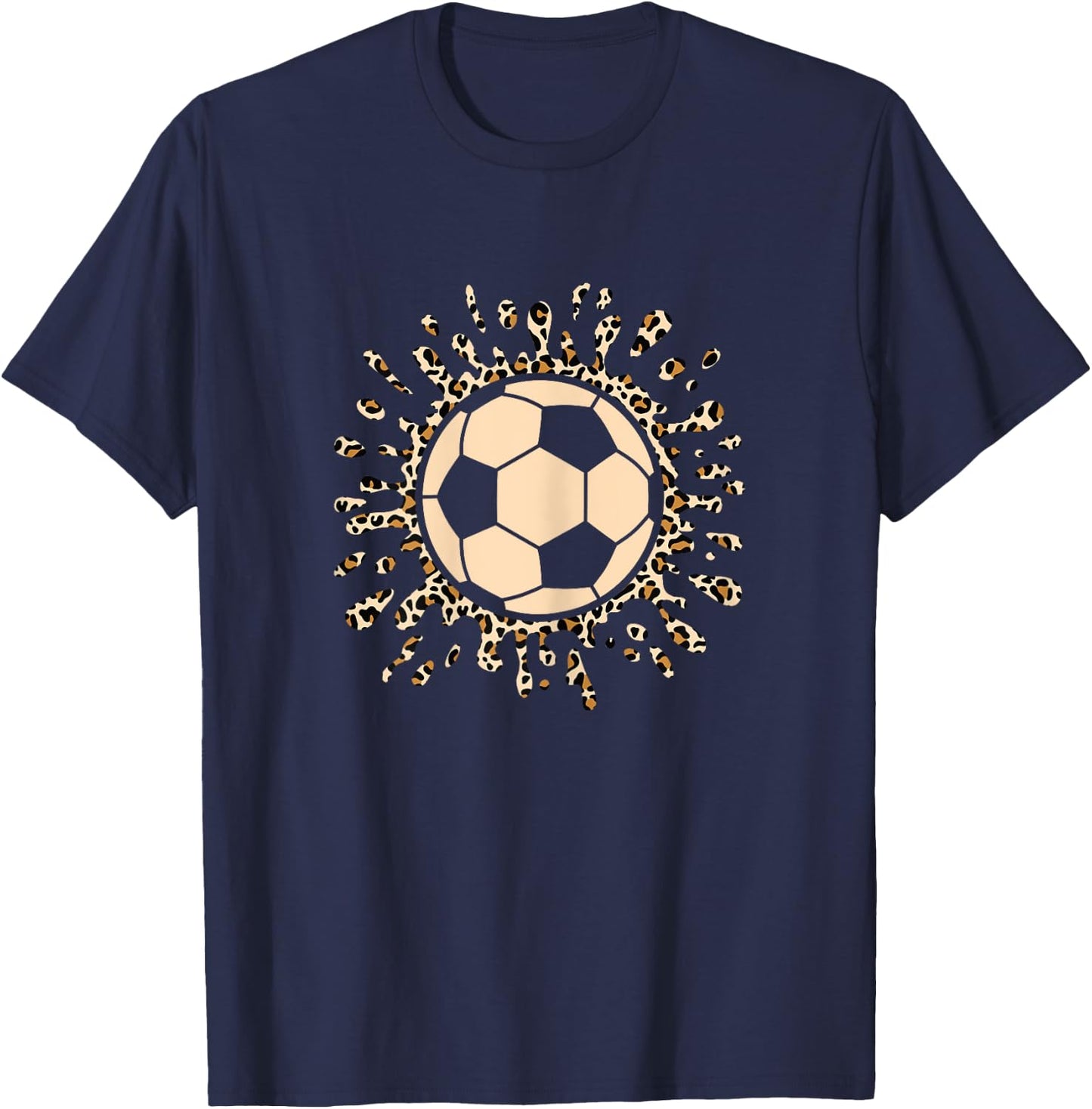 Soccer Ball Cute Soccer Lover Women Girls Kids T-Shirt - T-Shirt | Navy