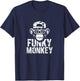 Funky Monkey Cool Monkey Graphic T-Shirt - T-Shirt | Navy