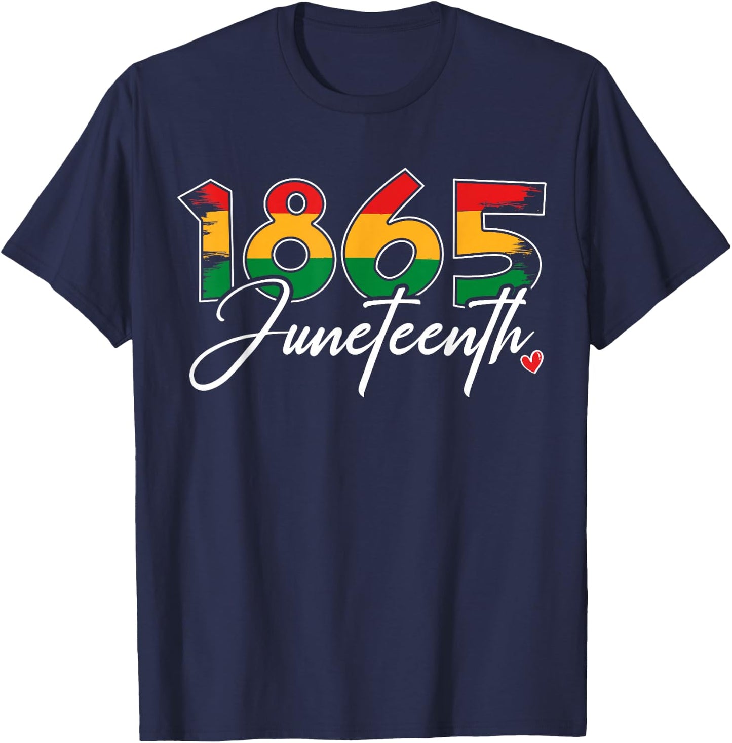 Juneteenth 2024 Celebrate Black Freedom 1865 Juneteenth Men T-Shirt - T-Shirt | Navy