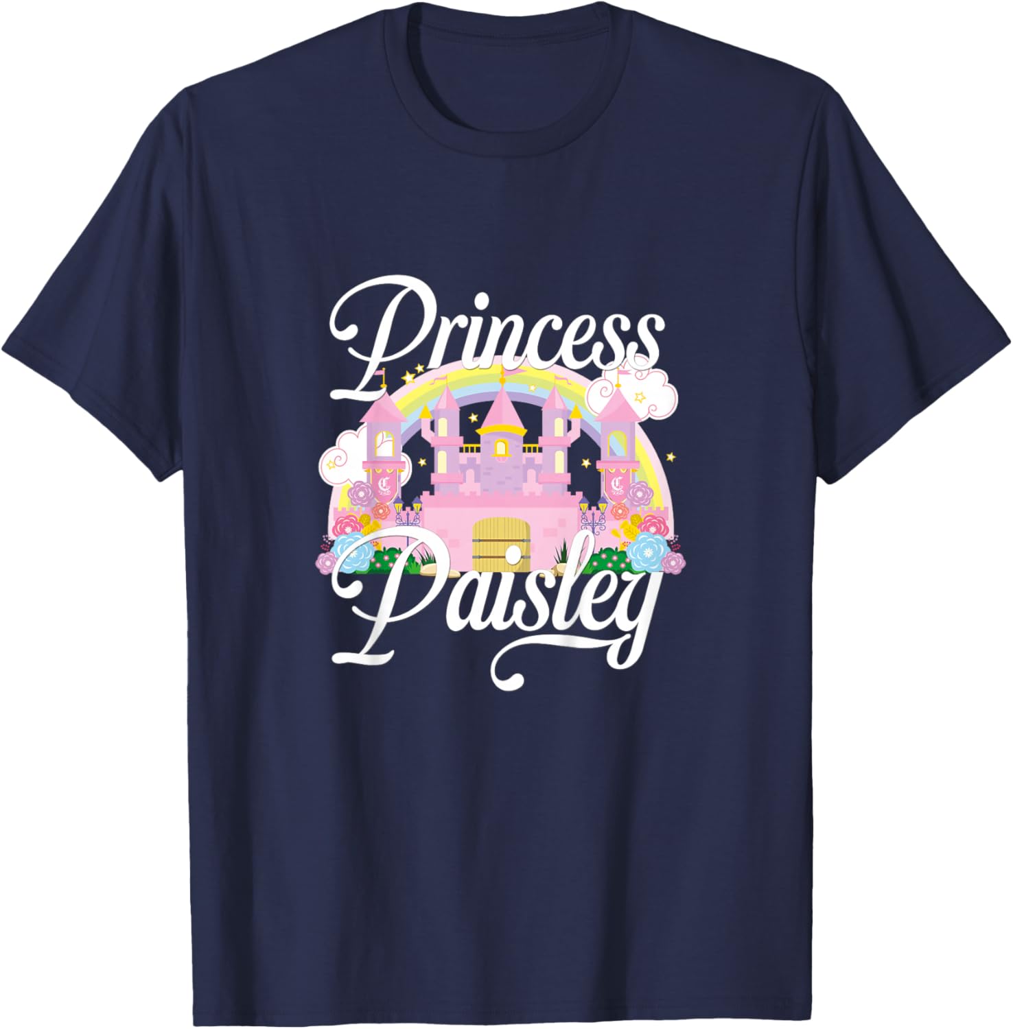 Kids Princess Paisley T-Shirt - T-Shirt | Navy