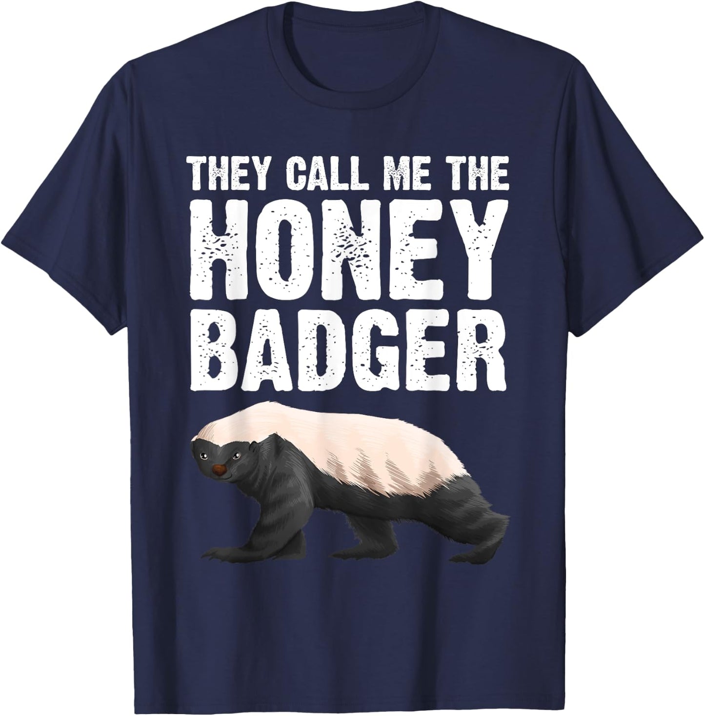 Cool Honey Badger Design Women Honey Badger Lover T-Shirt - T-Shirt | Navy