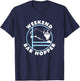 Weekend Bar Hopper | Aussie Australian Shepherd Agility Dog T-Shirt - T-Shirt | Navy
