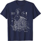 Vomaria.com Trojan Rabbit Funny - -Adults/Kids - Black - Short Sleeve - Cotton/Polyester - Small - - Classic Fit - Medieval-Themed - Movies T-Shirt - T-Shirt | Navy