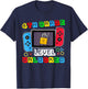 4th grade Level Unlocked Gamer Back to School Boy T-Shirt - T-Shirt | Navy