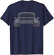 Legendary Racing Sports Car Iconic Racing Car Silhouette T-Shirt - T-Shirt | Navy
