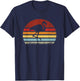 Vintage Sunset Flamingo, Boy Girl Funny T-Shirt - T-Shirt | Navy