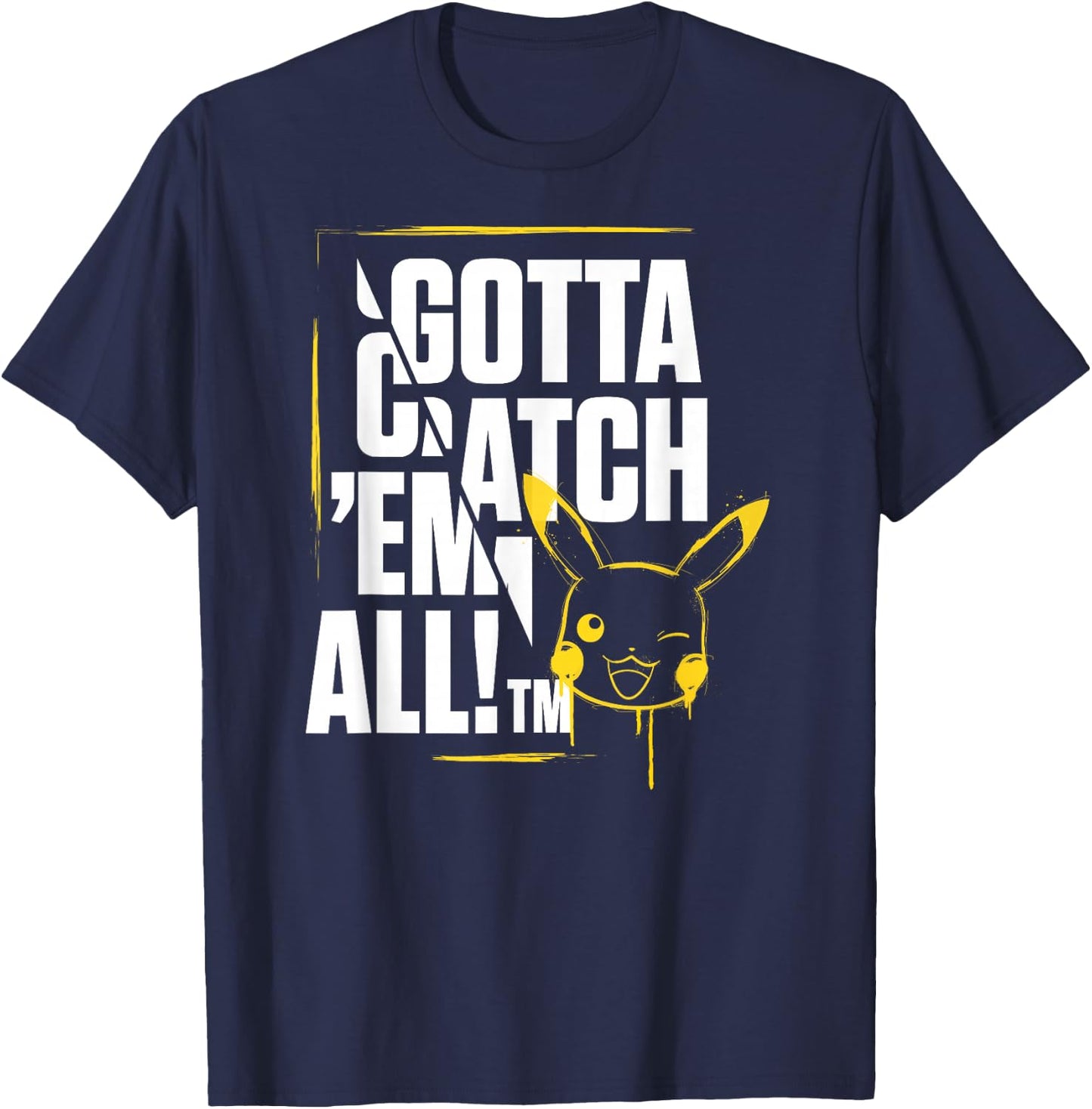 Pokémon - Gotta Catch Em All Pikachu T-Shirt - T-Shirt | Navy