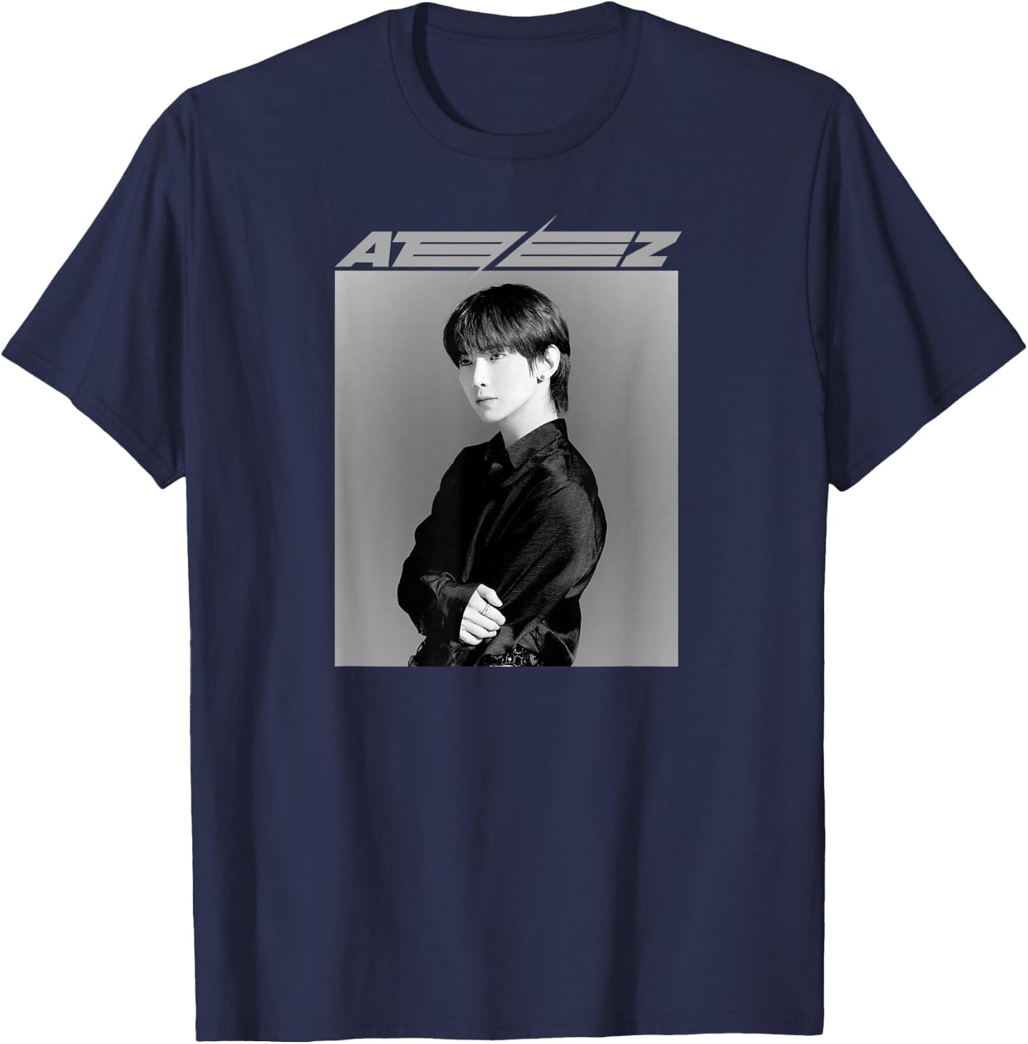 ATEEZ Official Merch Exclusive Yeosang T-Shirt - T-Shirt | Navy