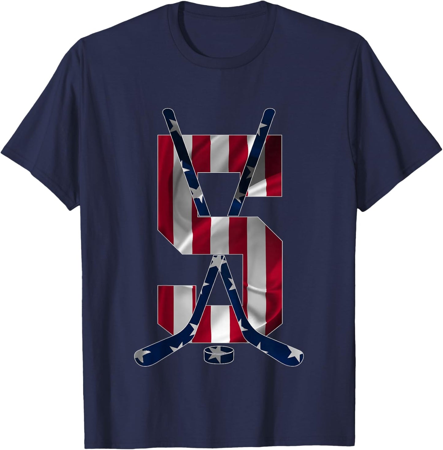 Number 5 Years Ice Hockey 5th Birthday T-Shirt - T-Shirt | Navy