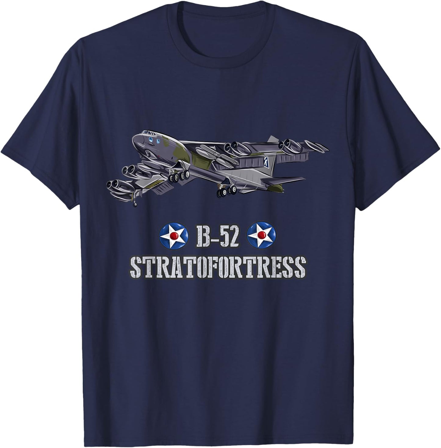 American aircraft Heavy Bomber B-52 T-Shirt - T-Shirt | Navy